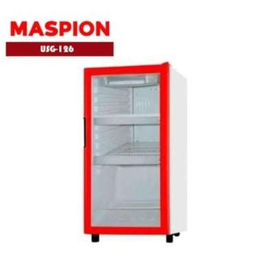 Showcase Maspion USG-126RW | Kulkas display kaca USG-126 USG126 uchida