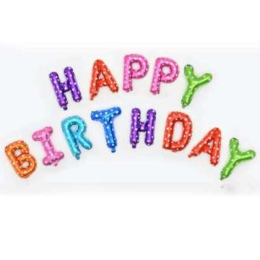 BALON Happy Birthday Set FoiL Variasi Multicolor