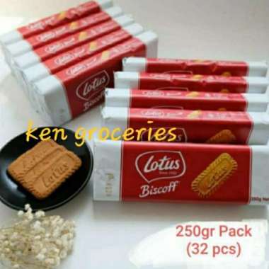 lotus biscoff biscuit 250gr | lotus biscoff caramelized isi 32 pcs