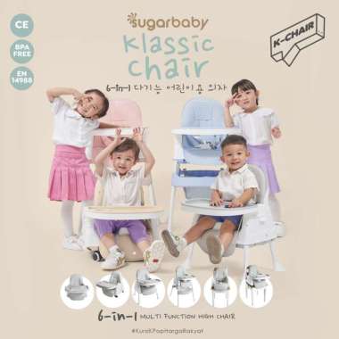 Sugarbaby K Chair 6in1 Multifunction High Chair/booster seat/kursi anak/ Kursi Makan Beige