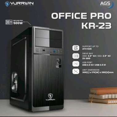 CASING PC OFFICE PRO VURRION KR-23 + PSU 500WATT