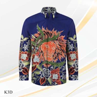 Kain batik tulis katun 3D pola kemeja batik pria tanmalaka_451