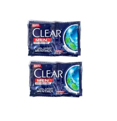 Shampoo Men Clear 10Ml Sachet Ice Cool Sport 12`S