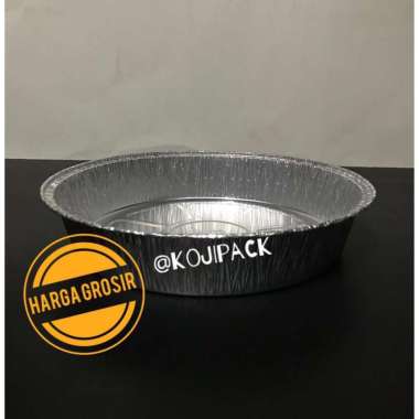 Cup Alumunium Foil RX 1400 Makaroni Panggang Kue Roti RX1400 Bulat Tanpa Tutup