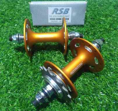 Hub Sepeda fixie 32H sealed bearing Plus COG fixed gear BMX Quanta ORANYE