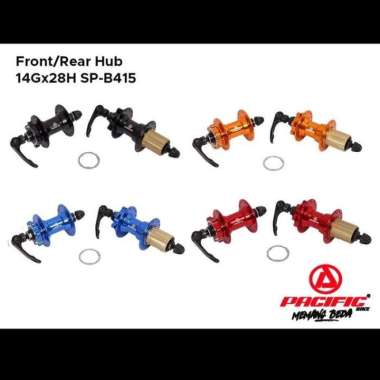 Hub Freehub Sepeda Pacific 28 Hole Jangkrik Depan Belakang Merah