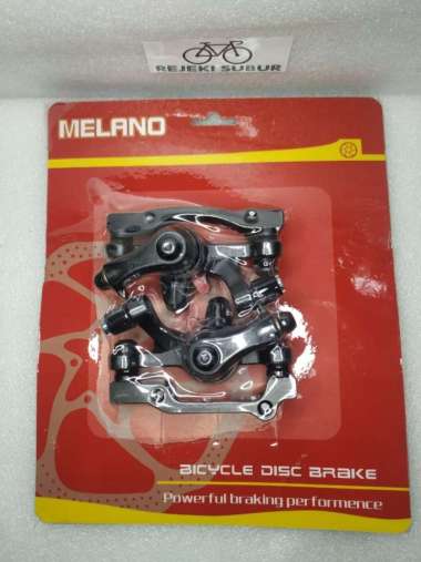 Set kaliper rem cakram mekanik caliper MELANO diskbrake sepeda MTB dll