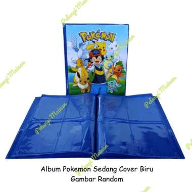 Album Kartu Trading Card Pokemon Naruto Animal Kaiser Ultraman Aikatsu PokemonBiru96pc
