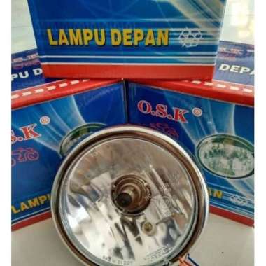 LAMPU CB GL MEGA PRO TIGER PESEK CROM KACA PUTIH BAHAN BERKUALITAS