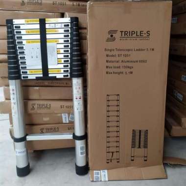 Tangga Teleskopik 5.1 Meter Triple S, Tangga Lipat Teleskopil 5,1 M