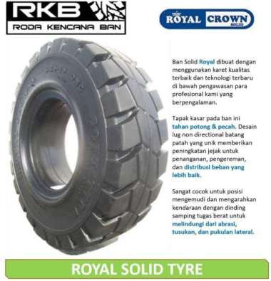 BAN FORKLIFT ROYAL CROWN SOLID TYRES 28 x 9 -15 BAN SOLID 8.15-15