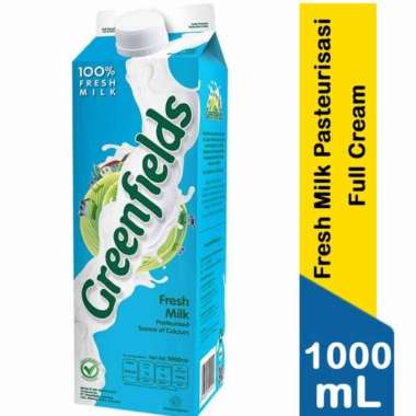 Susu Greenfields Fresh Milk 1000ml Susu Segar Pasteurisasi FULL CREAM