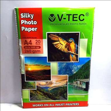 V-TEC Silky Photo Paper A4 260gsm (Type: RCPP-9114A)