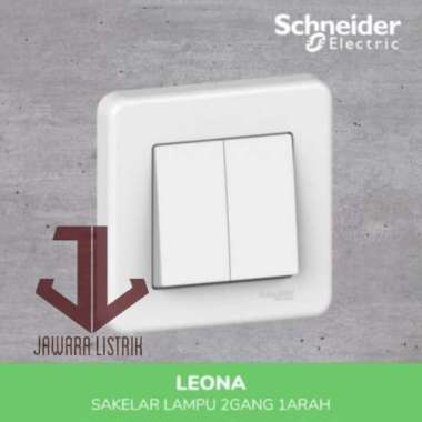 SAKLAR SERI GANDA DOUBLE LEONA SCHNEIDER LNA0300321 PUTIH