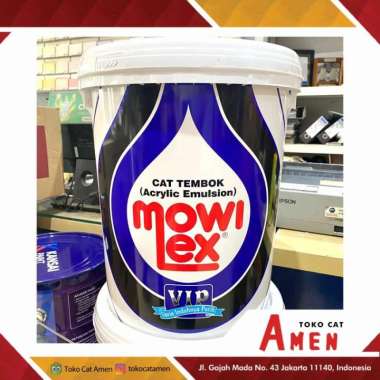 MOWILEX EMULSION VIP E1000 20 LITER - PUTIH / CAT TEMBOK INTERIOR