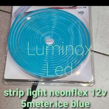Strip Light Neonflex Ice Blue 12V 5Meter Neon Flexible Sign 12Volt 5M