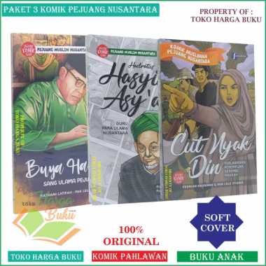Paket 3 Buku Komik Pejuang Muslim Nusantara Buya Hamka Hasyim Asyari Cut Nyak Dien - Salsabila