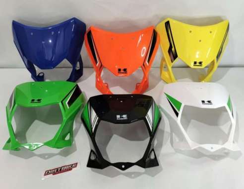 COVER HEADLAMP BATOK LAMPU KLX 150 BF DTRACKER NEW ORIGINAL KAWASAKI Merah