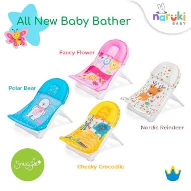 Snuggle Baby Bather by Crown Tempat Mandi Bayi Kursi Tidur Mandi Bayi Fancy Flower