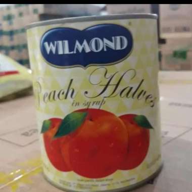 Peach Halves 825Gr Kaleng Wilmond/Buah Persik Kaleng