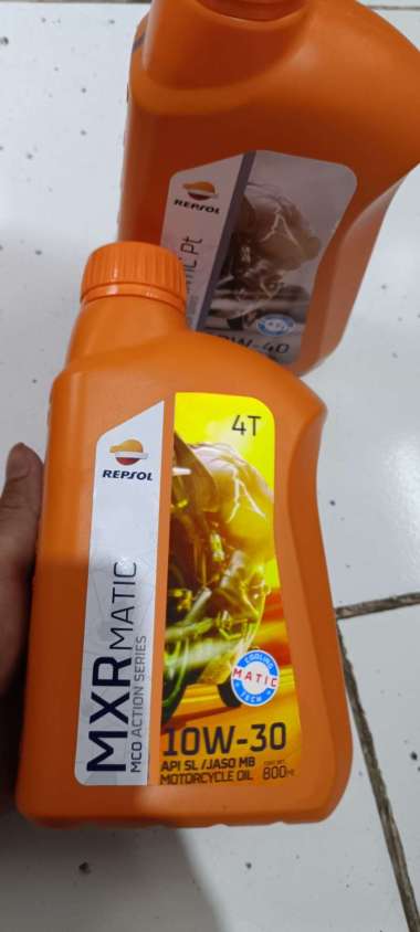 Oli Repsol MXR MATIC 10W30 0.8L SL/MB untuk motor matic