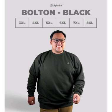 Big Jordan Crewneck Pria Big Size Jumbo XXXL 4XL - Navy Hitam 7XL