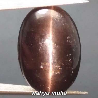 Batu Mata Kucing Hitam Ukuran Besar Asli (kode 865) Hitam