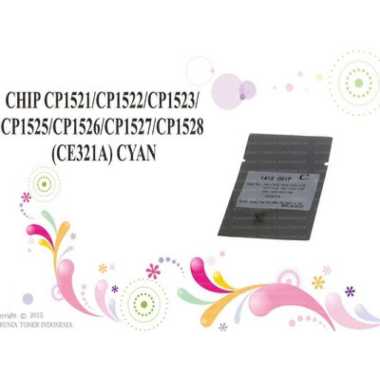 CHIP CP1521-CP1522-CP1523-CP1525-CP1526 (CE321A) CYAN Berkualitas Biru