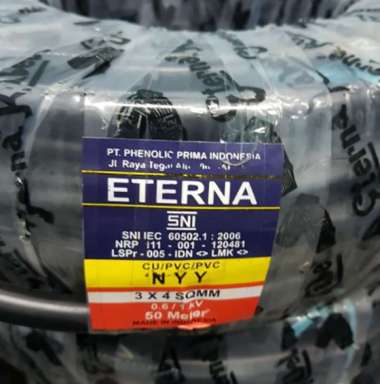 Kabel ETERNA NYY 3x4 ( Meteran / Eceran )