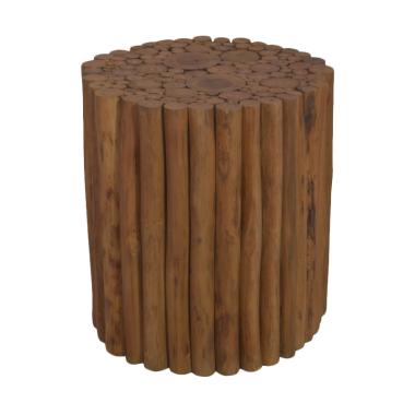 De Erniest Prelude Round Stool Kursi - Coklat