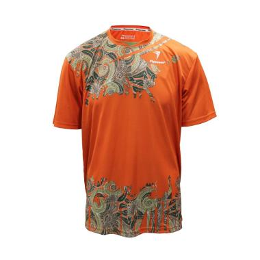 Flypower Krakatau 3 Kaos Badminton Pria - Orange