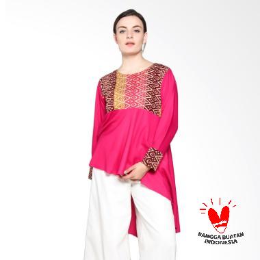 SIMPLE LADIES SL Top Ima Batik Blouse - Fuschia