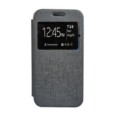 Zagbox Flip Cover Casing for Samsun ... 10H or pocket 2 - Abu-abu