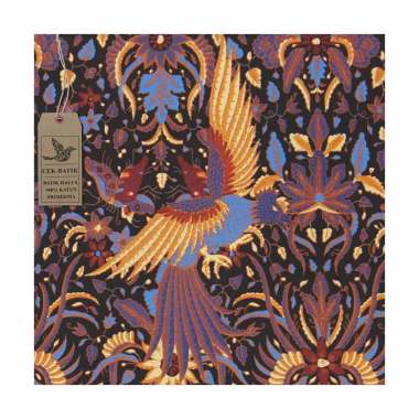 Cek Batik Kain Batik Motif Unik Garuda Indonesia - Biru
