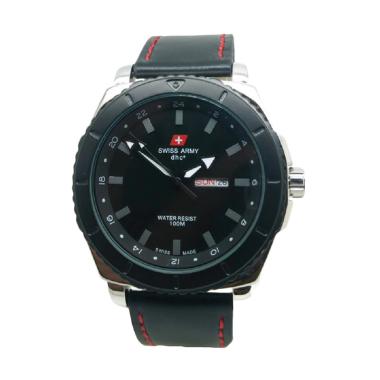 Swiss Army SA8780 Jam Tangan Pria - Silver Hitam