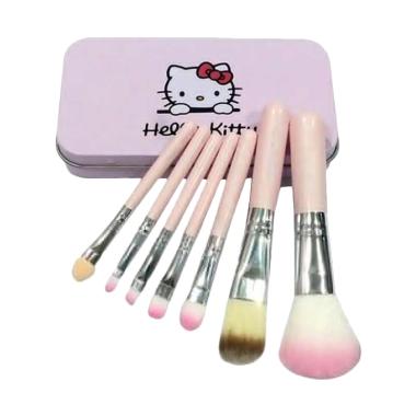 Jejo Kuas Make Up Brush Set Hello Kitty 7 in 1 Box Kaleng