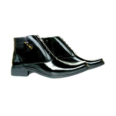 MD TNI POLRI Lancip Sepatu Boots Pria PDH SJ273-lux - Hitam