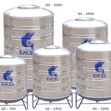 Tangkir Air Tandon Air Stainless Steel Excel GS2500TK 1500liter