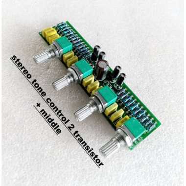 Modul Stereo Tone Control 2 Transistor Plus Middle