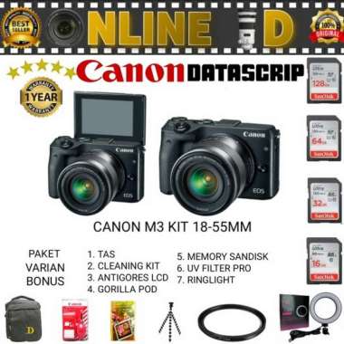harga Canon Eos M3 Kit 18-55Mm / Kamera Canon M3 Kit 18-55 Is Stm Blibli.com