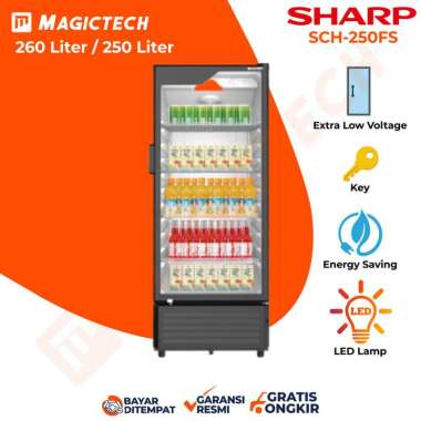 SHOWCASE SHARP SCH-250FS / SCH250FS 250L - HITAM