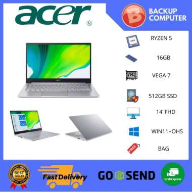ACER SWIFT 3 SF314 RYZEN 5 5500 16GB 512SSD VEGA7 W11+OHS