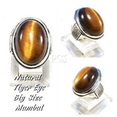 CINCIN BATU AKIK NATURAL TIGER EYE - BIDURI SEPAH PRESISI BIG SIZE MUMBUL BOSS TERMURAH RING 8