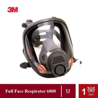 3M Full Face Reusable Respirator 6800 Abu Tua