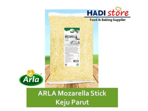KEJU PARUT MOZZARELLA STICK ARLA - SHREDDED MOZZARELLA CHEESE 500 GR