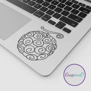 One Piece Devil Fruit Decal Sticker Gomu Gomu no Mi Lufy Stiker Laptop