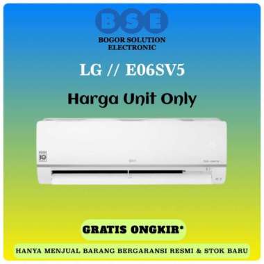 LG AC INVERTER 1/2PK | AC LG E06SV5 | E 06SV5 | LG DUAL COOL INVERTER
