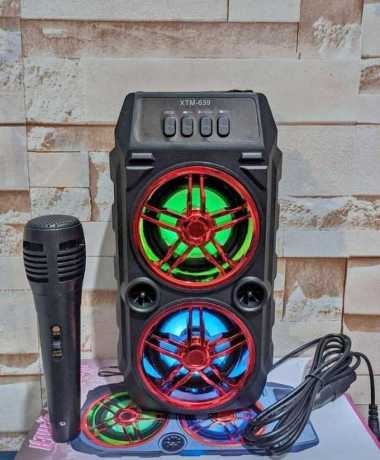KIMISO SPEAKER BLUETOOTH XTM639 XTM 639 XTM-639 FREE MIC KARAOKE USB