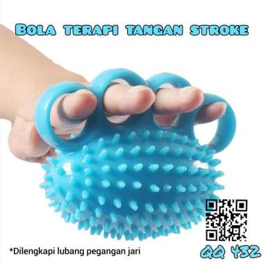 Bola terapi tangan stroke alat terapi tangan jari remas motorik finger grip ball bola duri Bola tera