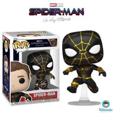 Funko POP! Marvel Spider-Man No Way Home Masked Black Suit Glow CHASE